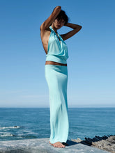 Cargar imagen en el visor de la galería, Bamboo Long Skirt Baby Blue