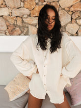 Cargar imagen en el visor de la galería, Camisa Higuera White Cotton Gauze