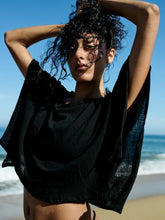Cargar imagen en el visor de la galería, Chal Cover Up Top Negro