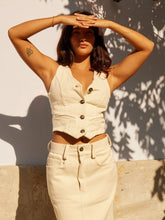 Cargar imagen en el visor de la galería, Chaleco Raw Denim