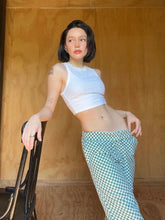 Cargar imagen en el visor de la galería, Checkered Double Knee Pants Green