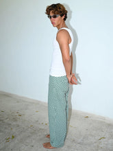 Cargar imagen en el visor de la galería, Checkered Double Knee Pants Green