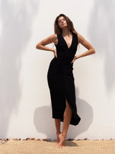 Cargar imagen en el visor de la galería, Wrap Dress Black